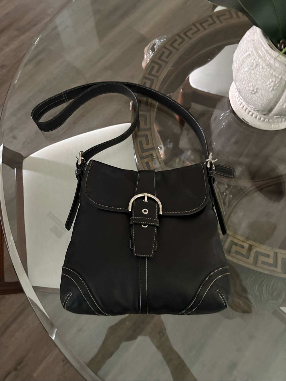 🖤🖤VINTAGE Y2K COACH SOHO BLACK LEATHER CROSSBODY/SHOULDER BAG!🖤🖤9480 - Picture 7 of 11